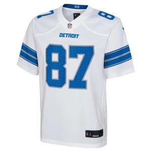 Sam laporta detroit lions nike youth player game jersey White Yth M