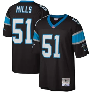 Sam mills carolina panthers mitchell ness legacy replica jersey Black