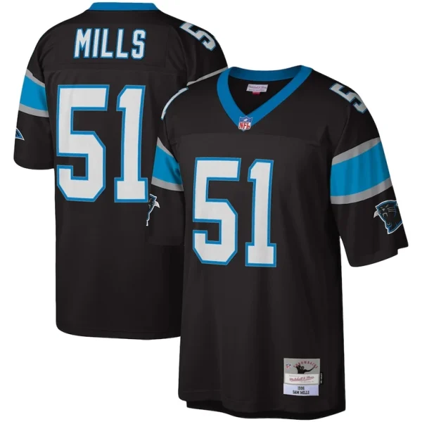 Sam mills carolina panthers mitchell ness legacy replica jersey Black