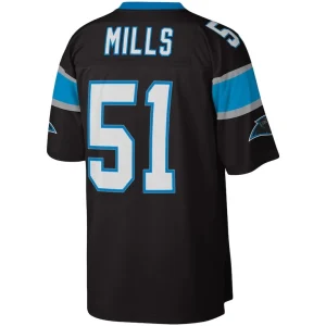 Sam mills carolina panthers mitchell ness legacy replica jersey Black L