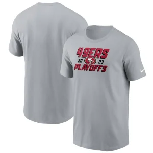 San francisco 49ers nike 2023 nfl playoffs iconic t shirt – gray Multi