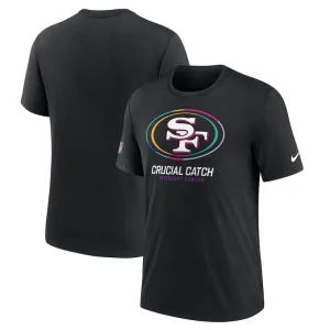 San francisco 49ers nike 2024 nfl crucial catch big tall t shirt Black