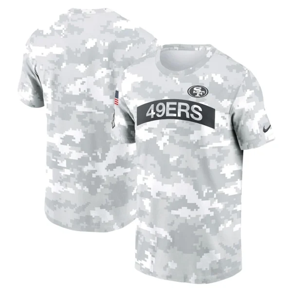 San francisco 49ers nike 2024 salute to service big tall performance t shirt White