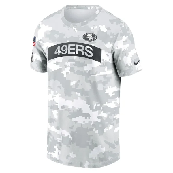 San francisco 49ers nike 2024 salute to service big tall performance t shirt White LT