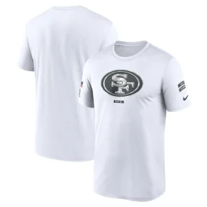San francisco 49ers nike 2024 salute to service legend performance t shirt White