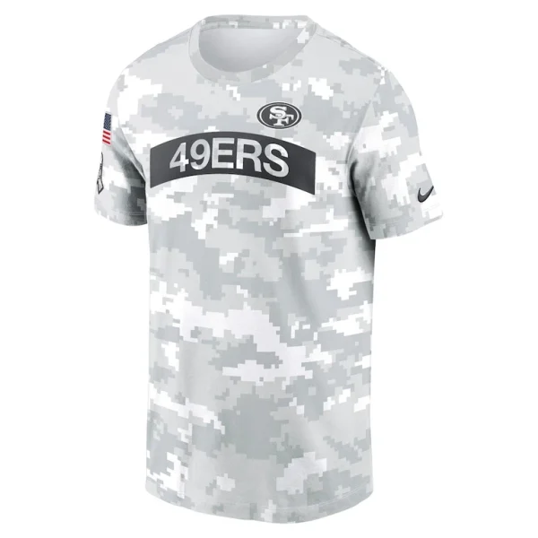 San francisco 49ers nike 2024 salute to service performance t shirt Arctic camo M