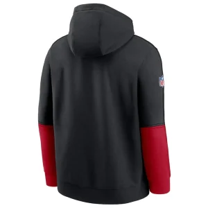 San francisco 49ers nike 2024 sideline club pullover hoodie Black L