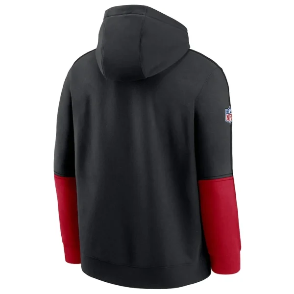 San francisco 49ers nike 2024 sideline club pullover hoodie Black L