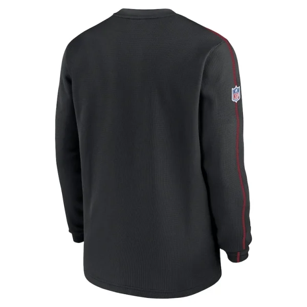 San francisco 49ers nike 2024 sideline coaches long sleeve top Black L