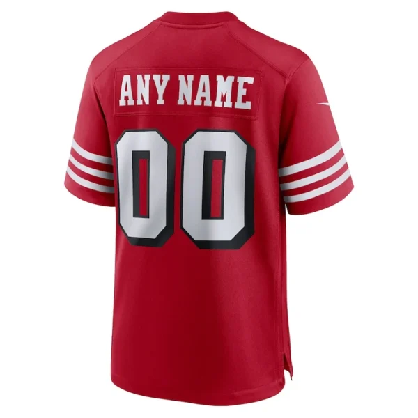 San francisco 49ers nike alternate custom game jersey Scarlet L