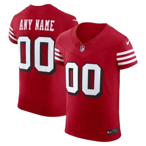 San francisco 49ers nike alternate vapor f.u.s.e. elite custom jersey Scarlet