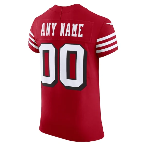 San francisco 49ers nike alternate vapor f.u.s.e. elite custom jersey Scarlet 48