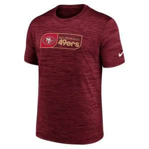 San francisco 49ers nike big tall velocity jock tag performance t shirt Scarlet 2XT