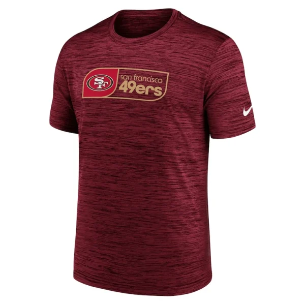 San francisco 49ers nike big tall velocity jock tag performance t shirt Scarlet 2XT