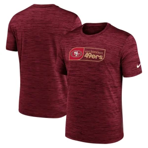 San francisco 49ers nike big tall velocity jock tag performance t shirt Scarlet