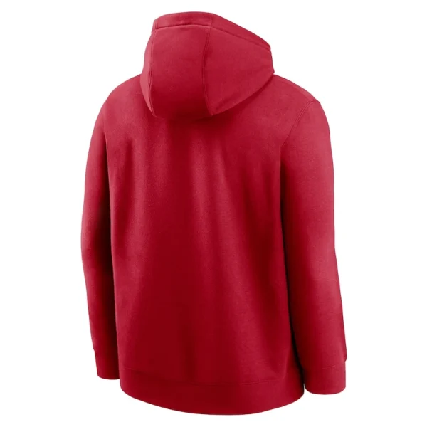 San francisco 49ers nike club logo pullover hoodie Scarlet L