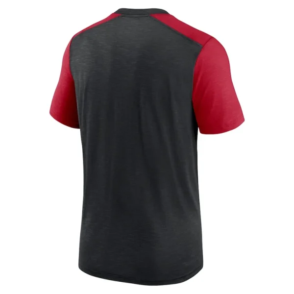 San francisco 49ers nike color block team name t shirt Heathered black L
