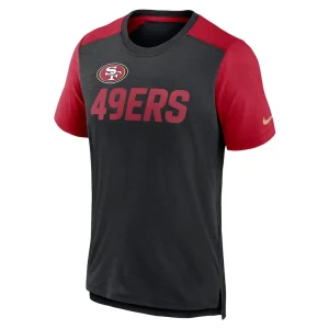 San francisco 49ers nike color block team name t shirt Heathered black M
