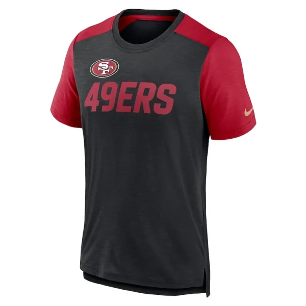 San francisco 49ers nike color block team name t shirt Heathered black M