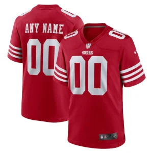 San francisco 49ers nike custom jersey Scarlet