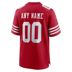 San francisco 49ers nike custom jersey Scarlet L