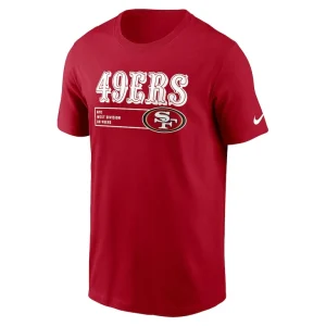 San francisco 49ers nike division essential t shirt Scarlet M