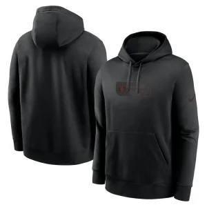 San francisco 49ers nike edge french terry club pullover hoodie Black