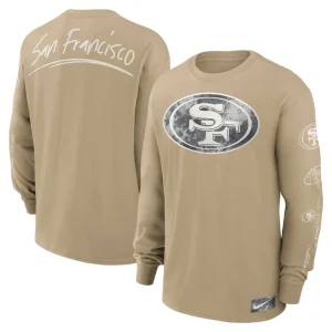 San francisco 49ers nike essential statement max90 long sleeve t shirt tan Multi