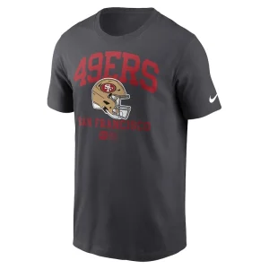 San francisco 49ers nike helmet essential t shirt anthracite Multi M