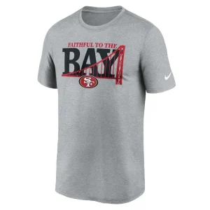 San francisco 49ers nike hometown legend performance t shirt Heather gray M