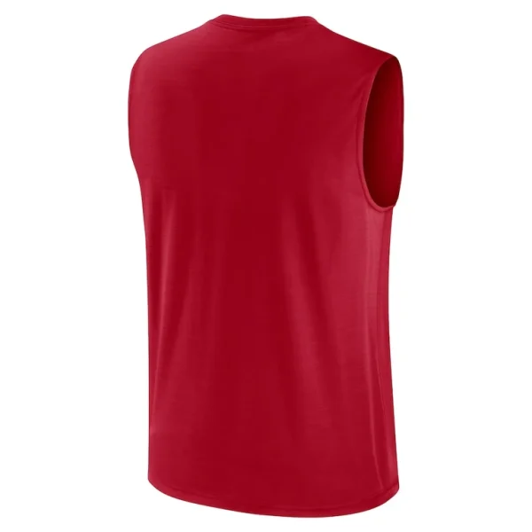 San francisco 49ers nike large logo peformance muscle tank top Scarlet L