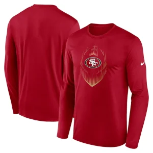 San francisco 49ers nike legend icon long sleeve t shirt Scarlet