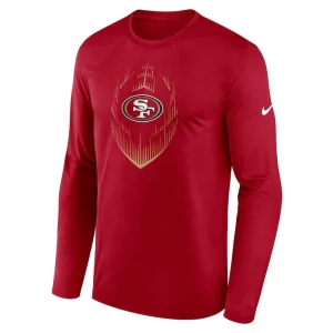 San francisco 49ers nike legend icon long sleeve t shirt Scarlet M