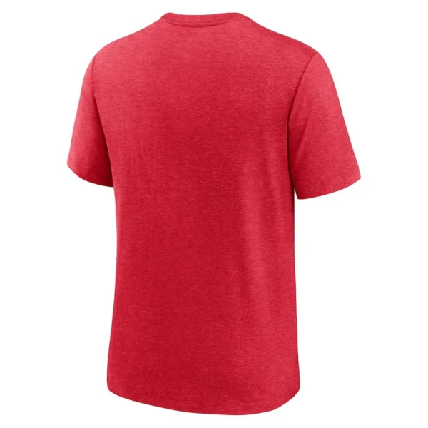 San francisco 49ers nike local tri blend t shirt Heather scarlet L