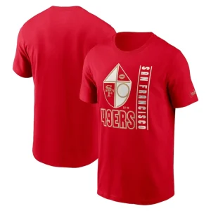 San francisco 49ers nike lockup essential t shirt Scarlet