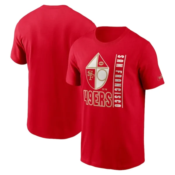 San francisco 49ers nike lockup essential t shirt Scarlet