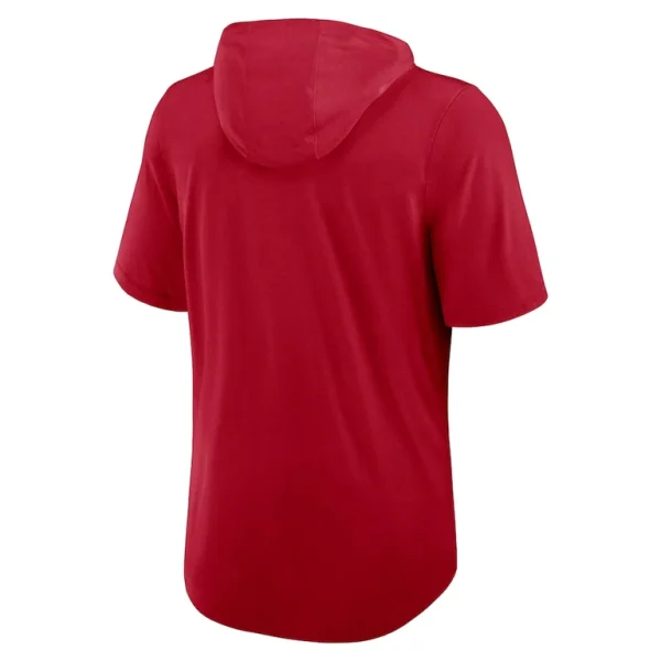 San francisco 49ers nike lockup tri blend hoodie t shirt Scarlet L