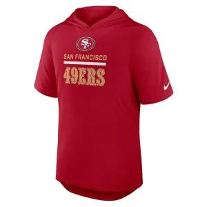 San francisco 49ers nike lockup tri blend hoodie t shirt Scarlet M