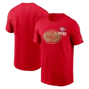 San francisco 49ers nike logo essential t shirt Scarlet
