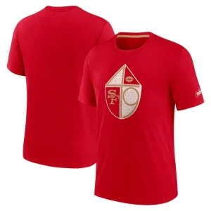 San francisco 49ers nike playback logo tri blend t shirt Scarlet