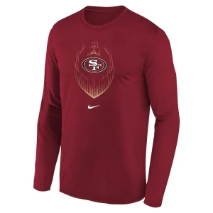 San francisco 49ers nike preschool legend icon long sleeve t shirt Scarlet 56