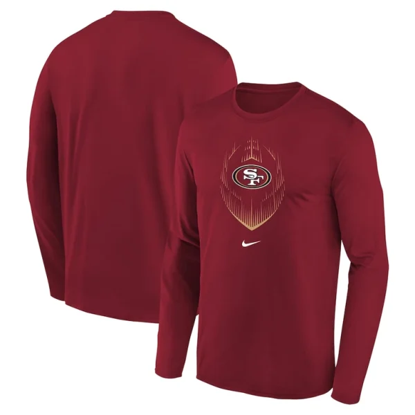 San francisco 49ers nike preschool legend icon long sleeve t shirt Scarlet