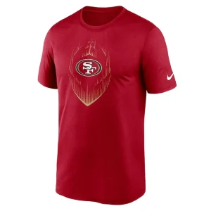 San francisco 49ers nike primetime legend icon performance t shirt Scarlet M