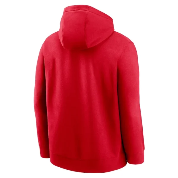 San francisco 49ers nike rewind club logo pullover hoodie Scarlet L