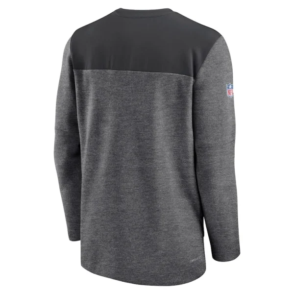 San francisco 49ers nike sideline lockup performance quarter zip top Charcoal L
