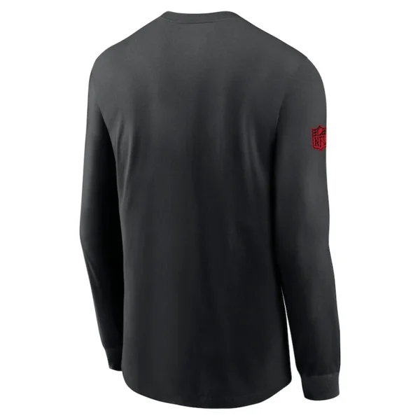 San francisco 49ers nike sideline performance long sleeve t shirt Black L