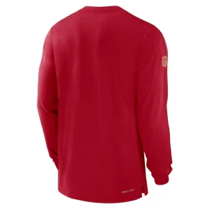 San francisco 49ers nike sideline player performance long sleeve t shirt Scarlet L
