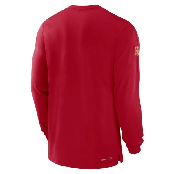 San francisco 49ers nike sideline player performance long sleeve t shirt Scarlet L