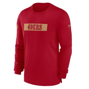 San francisco 49ers nike sideline player performance long sleeve t shirt Scarlet M