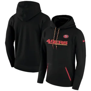 San francisco 49ers nike sideline player performance pullover hoodie Black